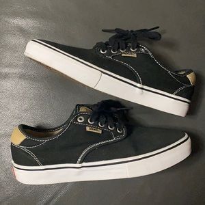 Vans black canvas shoes (size 8)
